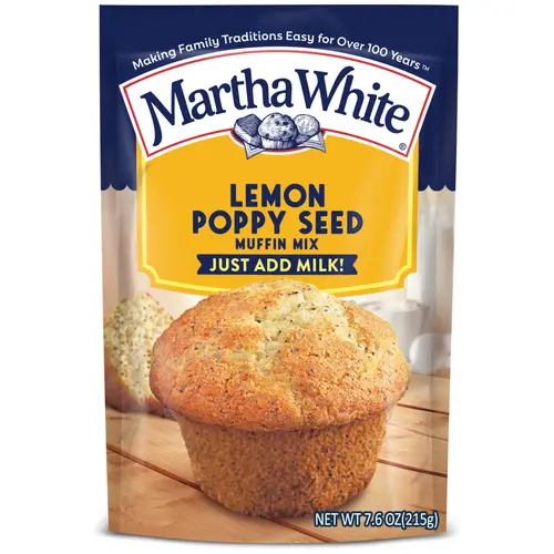 (12 pack) Martha White Lemon Poppy Seed Muffin Mix, 7.6 oz Bag thumbnail 2