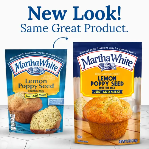 (12 pack) Martha White Lemon Poppy Seed Muffin Mix, 7.6 oz Bag thumbnail 3