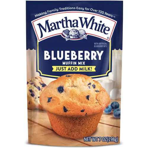 (12 pack) Martha White Blueberry Muffin Mix, 7 oz Bag thumbnail 3