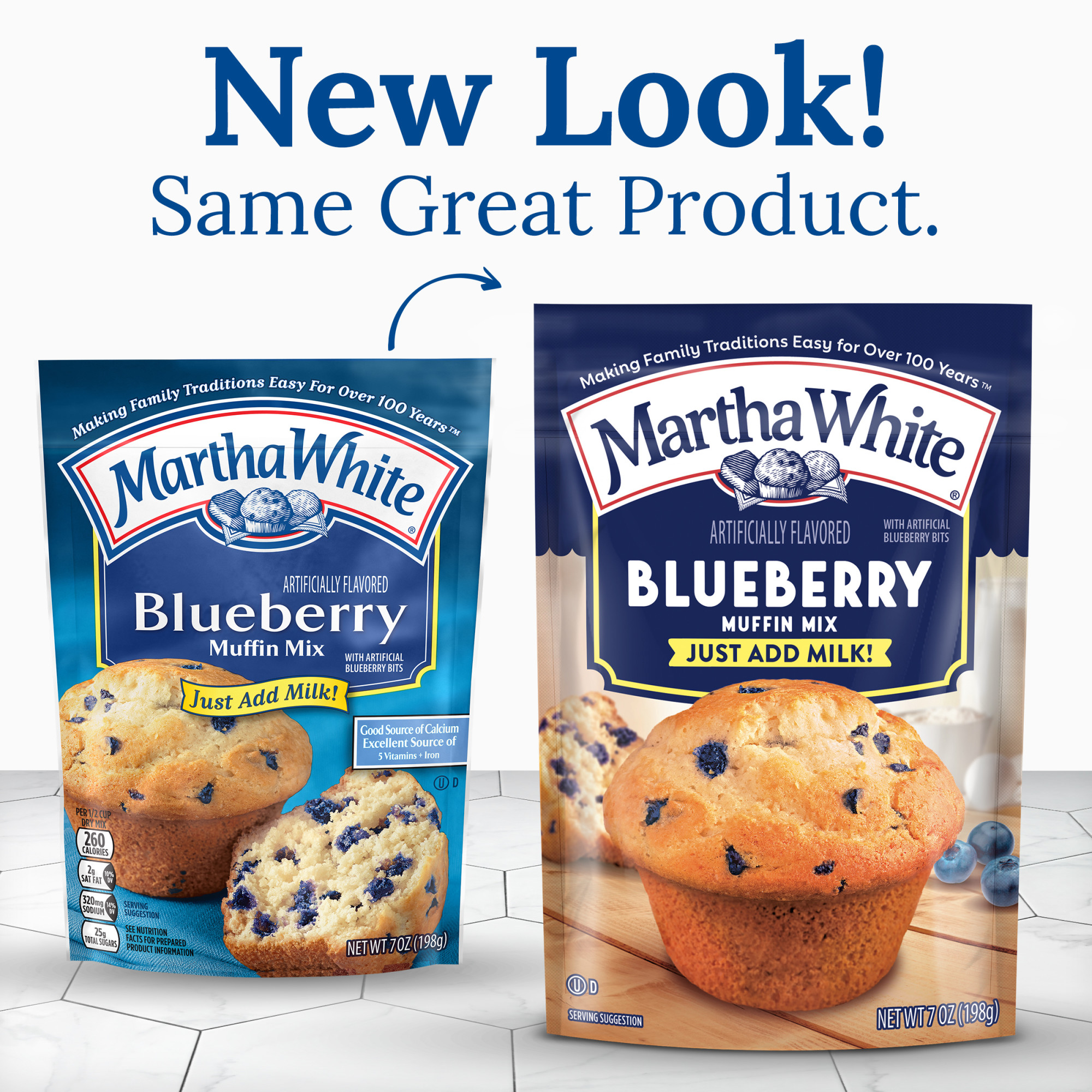 (12 pack) Martha White Blueberry Muffin Mix, 7 oz Bag thumbnail 4