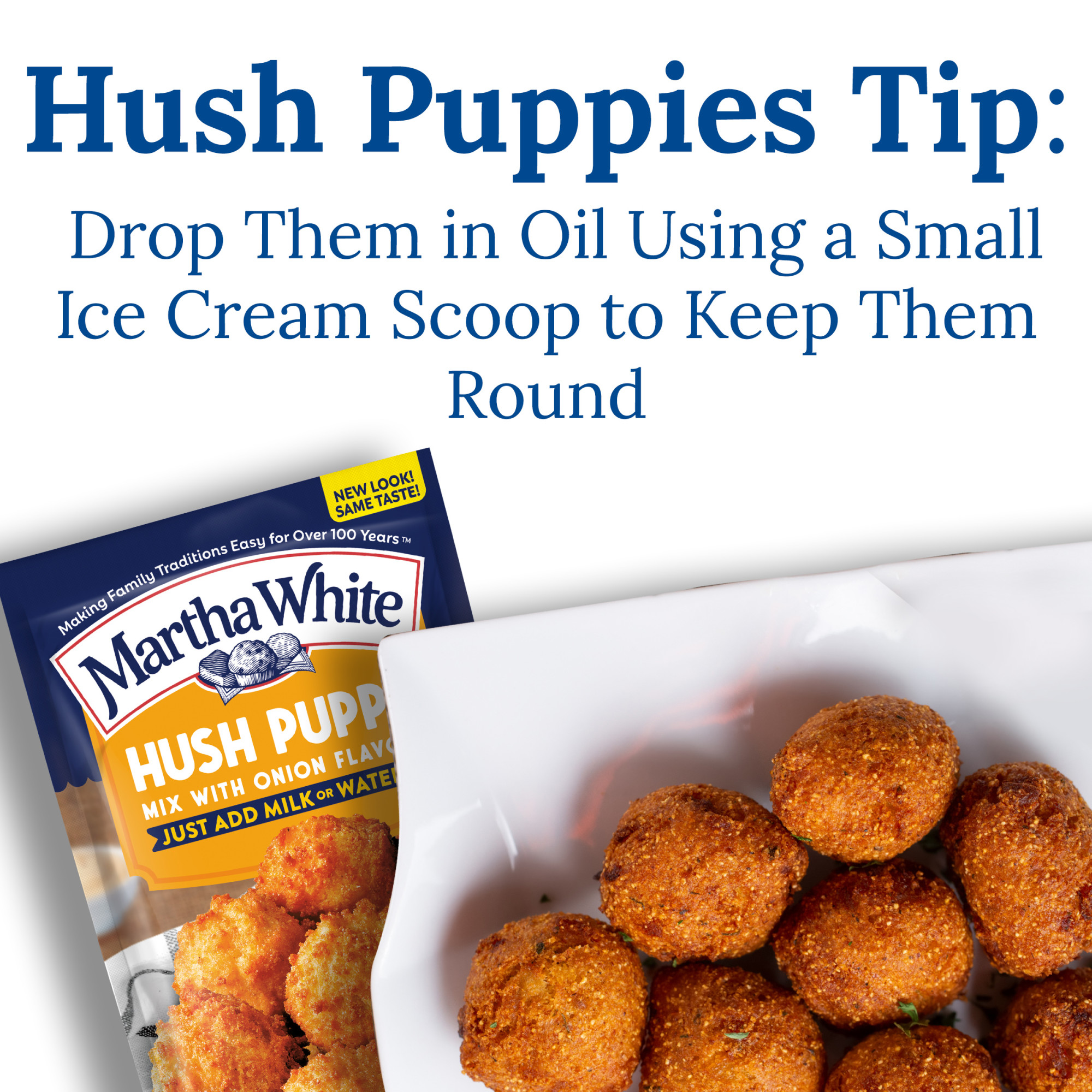 Martha White Hush Puppy Mix With Onion Flavor, 8 oz Pouch thumbnail 4