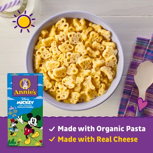 Annie's Disney Mickey & Friends, Macaroni and Cheese Dinner, Pasta & Cheddar, 6 oz. thumbnail 3