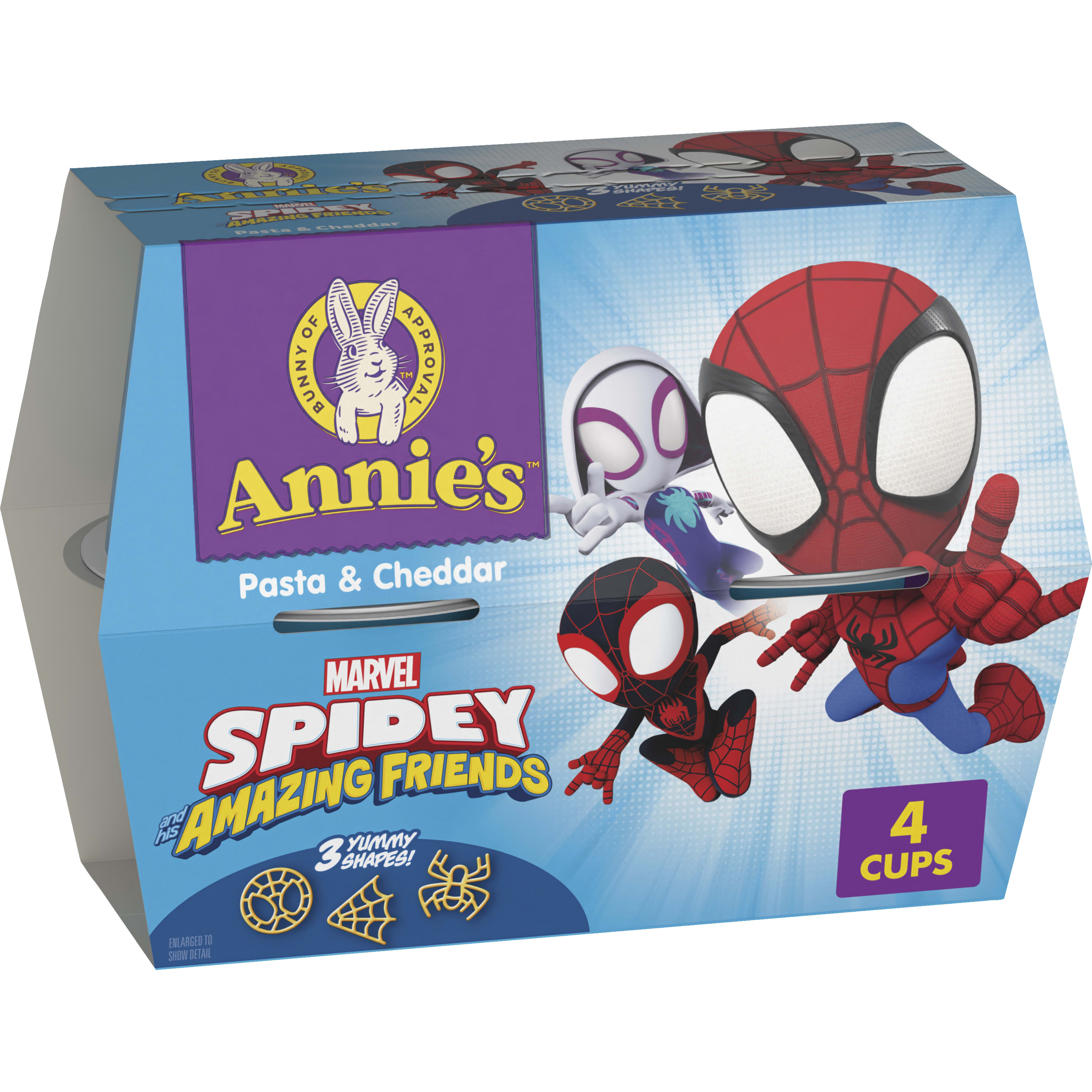 Annie's Marvel Spidey and His Amazing Friends Mac and Cheese, Pasta and Cheddar, 4 Cups, 7.48 oz
