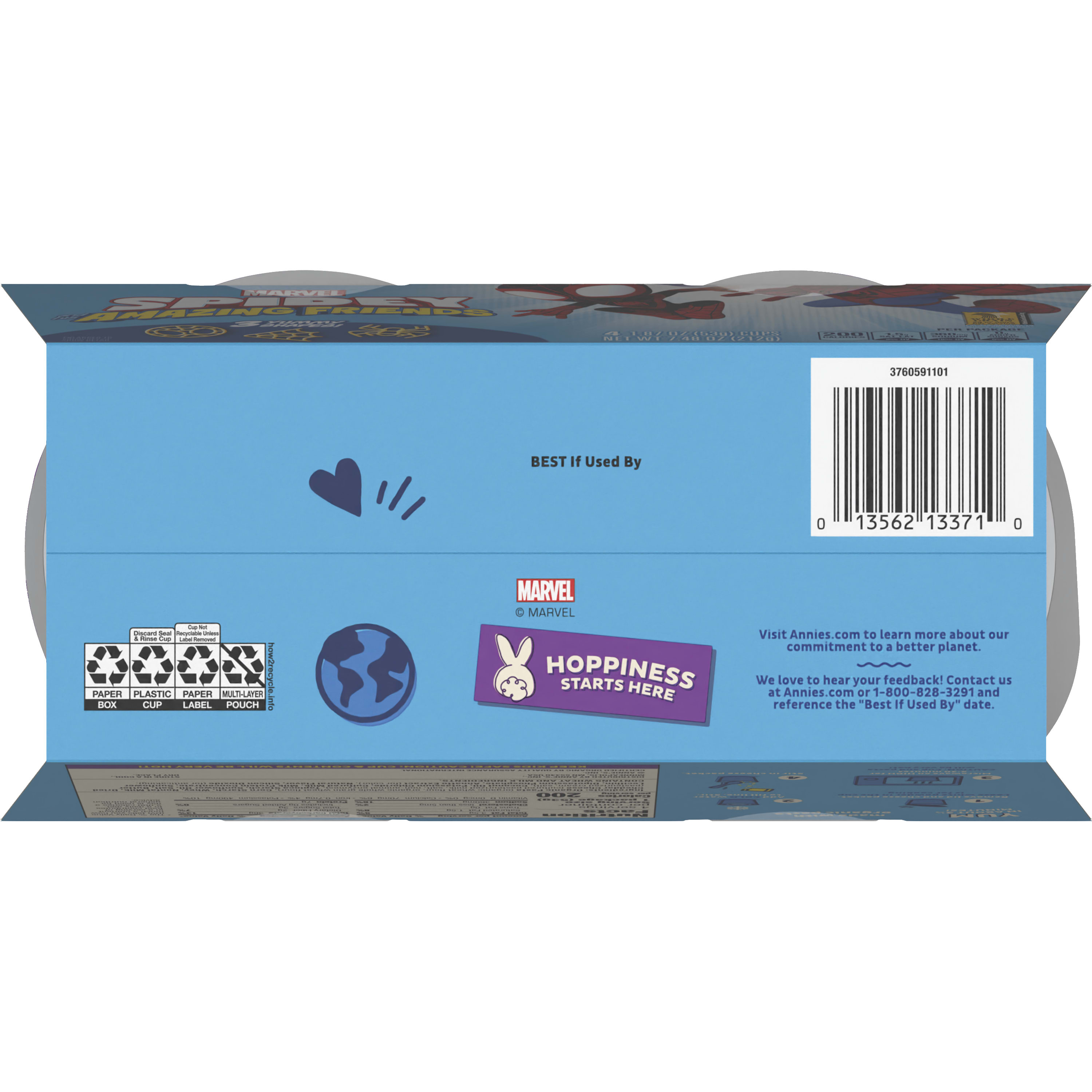 Annie's Marvel Spidey and His Amazing Friends Mac and Cheese, Pasta and Cheddar, 4 Cups, 7.48 oz thumbnail 4