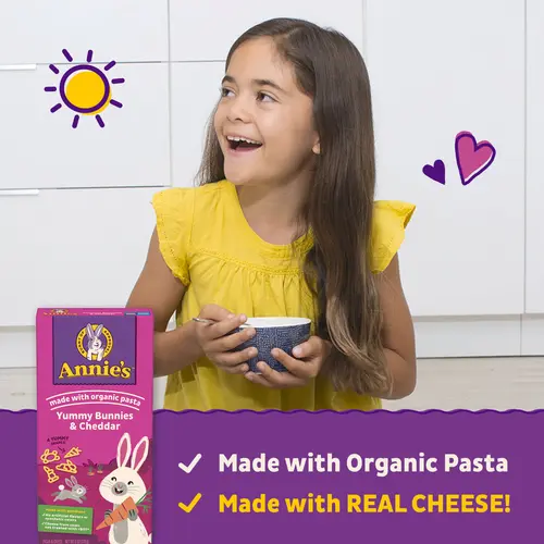 Annie's Yummy Bunnies and Cheddar, Mac and Cheese Made with Organic Pasta, 6 oz thumbnail 3