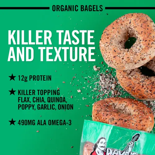 Dave's Killer Bread Epic Everything Organic Bagels, 16.75 oz, 5 Ct, Shelf-Stable thumbnail 3