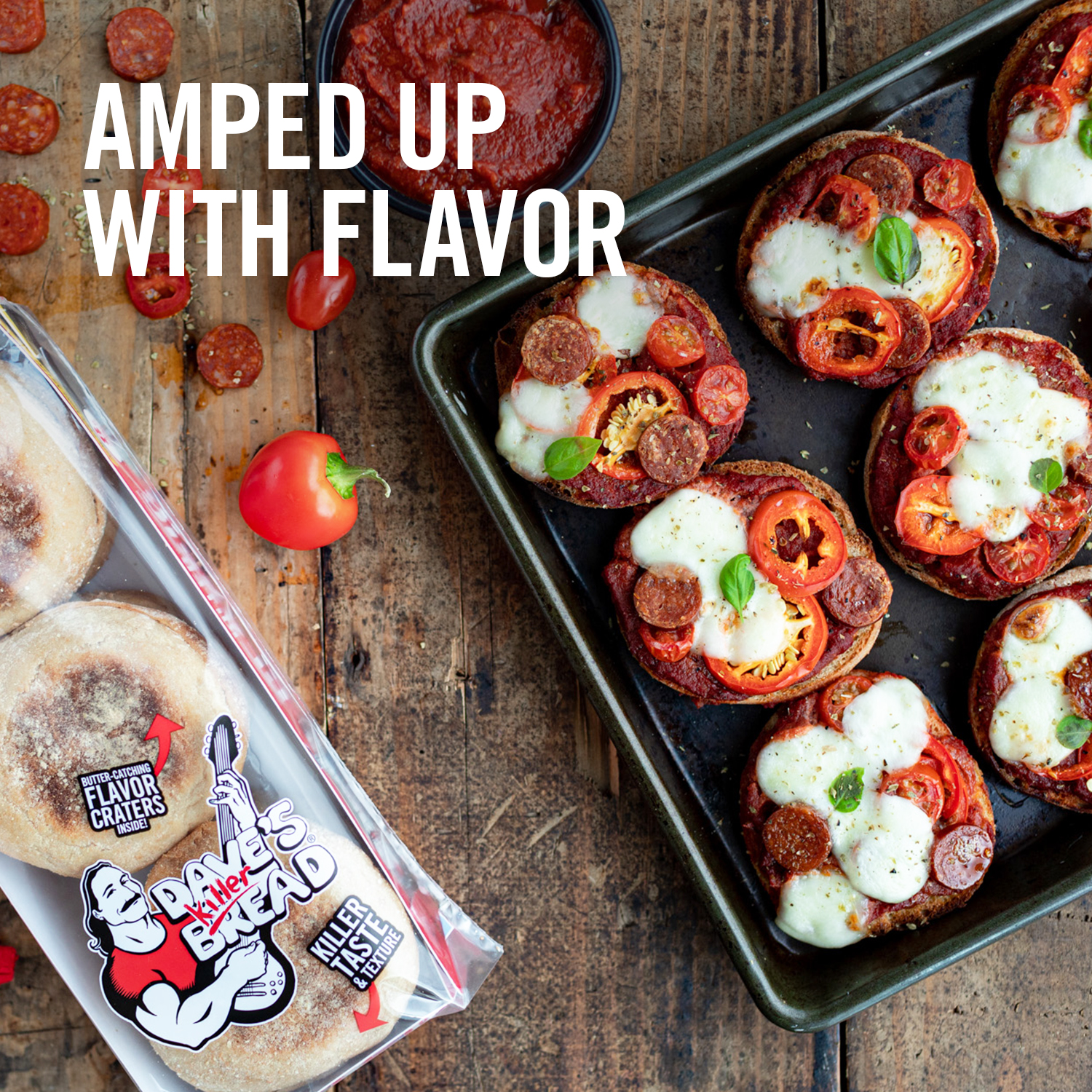 Dave's Killer Bread Killer Classic English Muffins, Organic English Muffins, 6 Ct, Shelf-Stable thumbnail 4