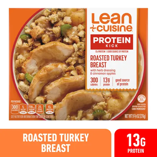 Lean Cuisine Roasted Turkey Breast Microwavable Meals for Lunch or Dinner, 9.75 oz (Frozen)