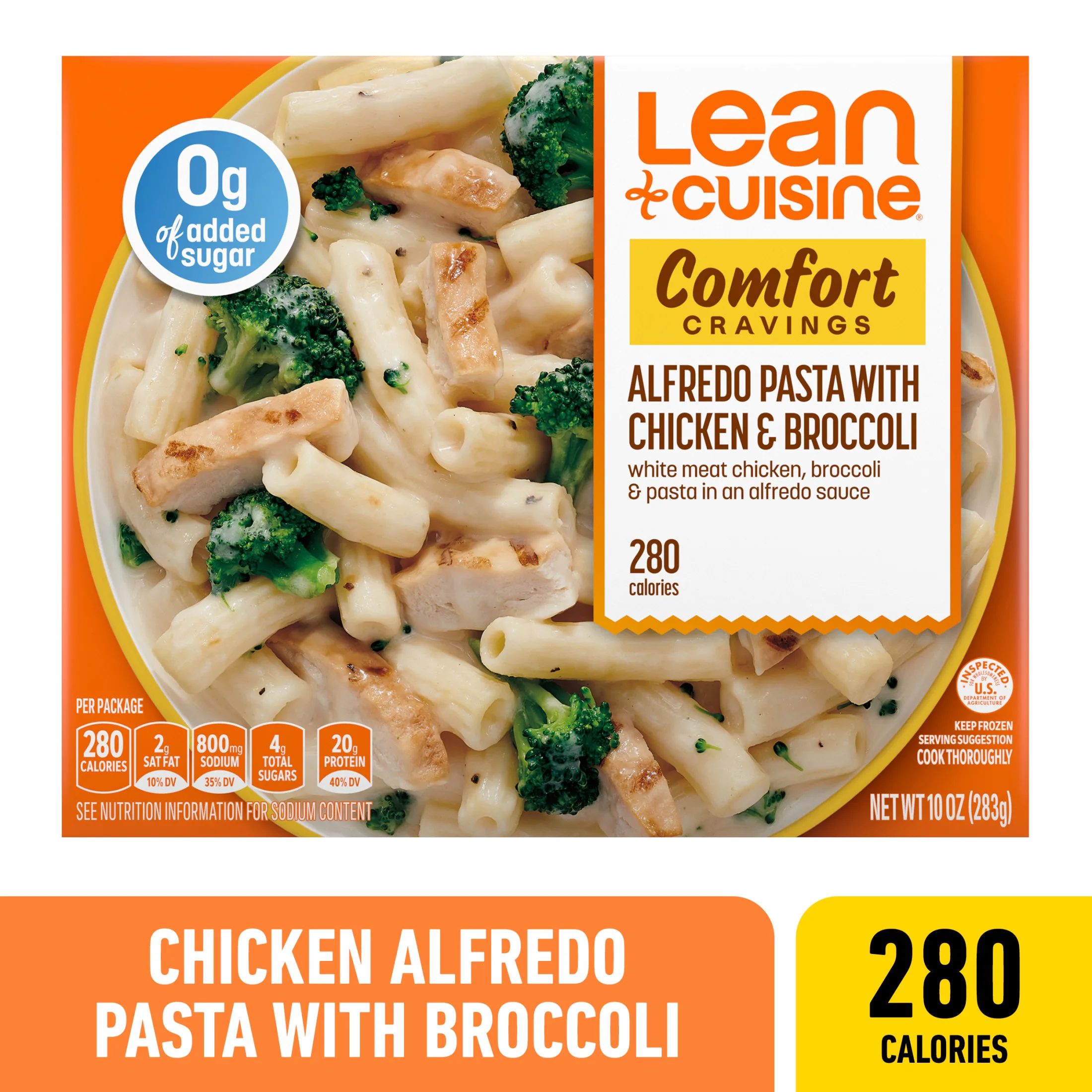 Lean Cuisine Alfredo Pasta Microwavable Meals for Lunch or Dinner, 10 oz (Frozen)