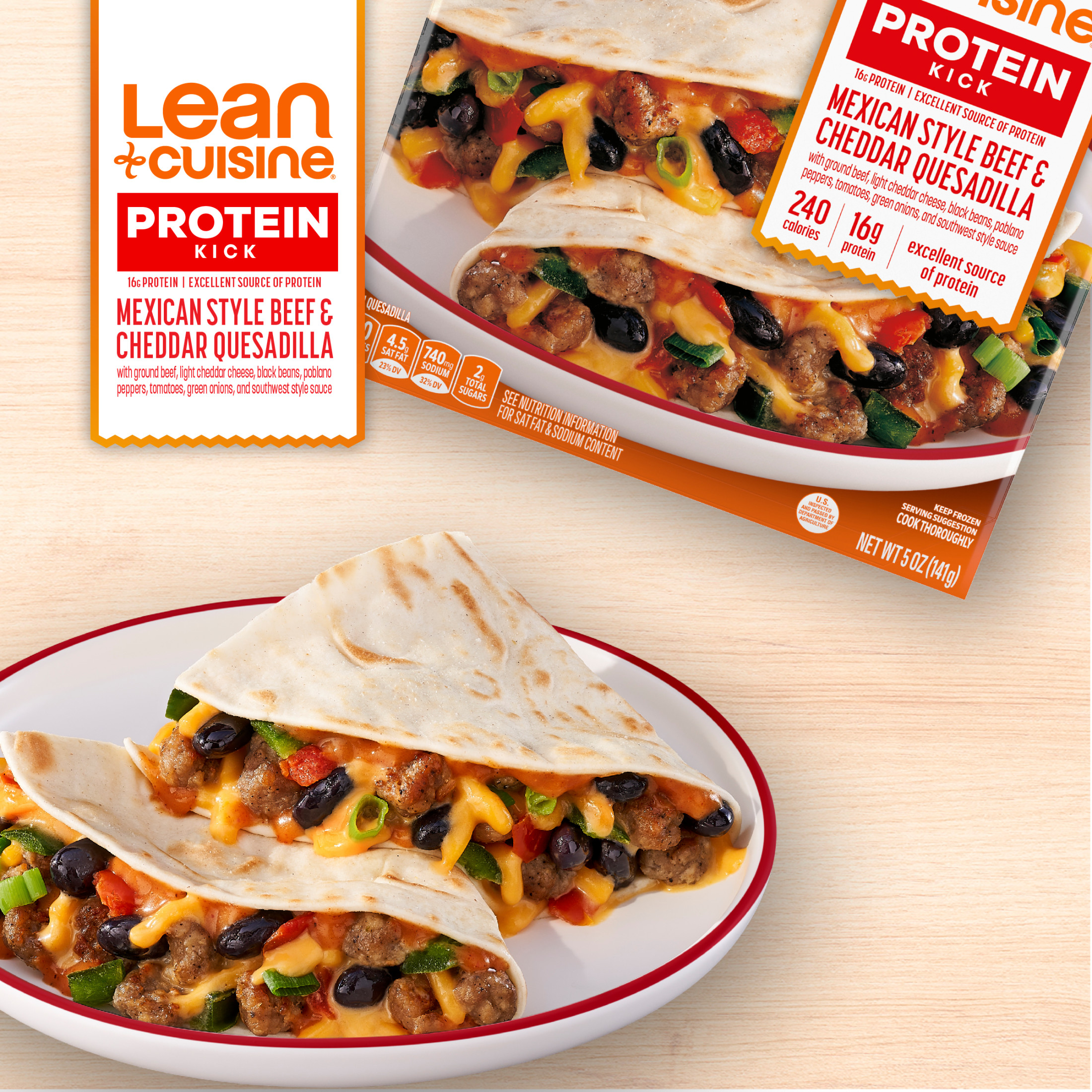 Lean Cuisine Loaded Beef Taco Quesadilla thumbnail 2