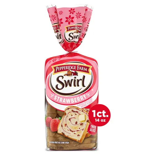 Pepperidge Farm Swirl Strawberry Breakfast Bread, 14 oz Loaf