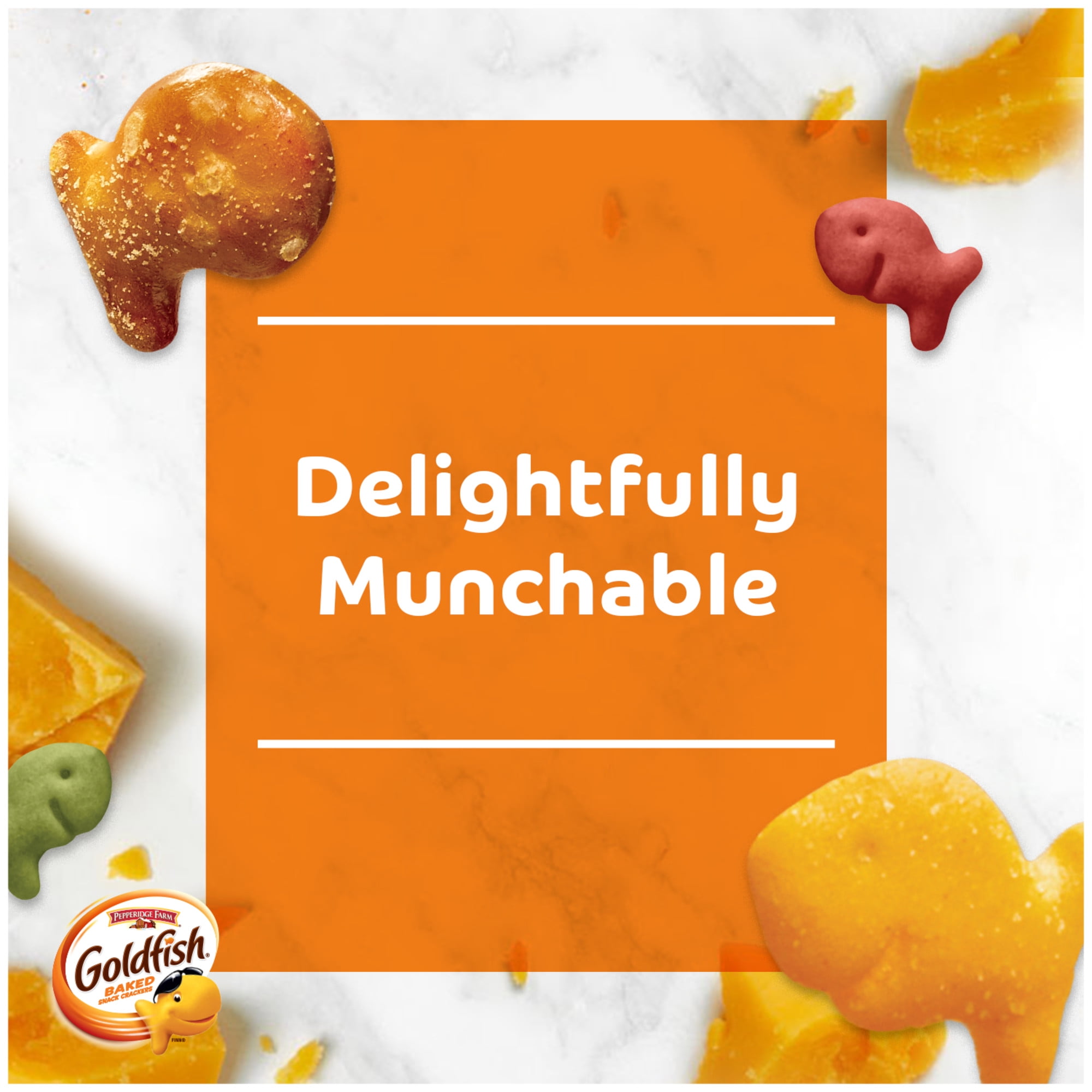 Goldfish Crackers Big Smiles with Cheddar, Colors, and Pretzel Crackers, Snack Pack, 30 CT Variety Pack Box thumbnail 2