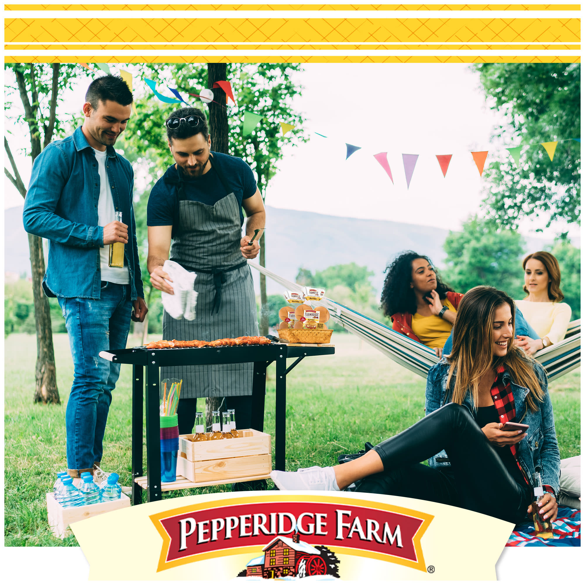 Pepperidge Farm Farmhouse Butter Hamburger Buns, 8-Pack Bag thumbnail 3