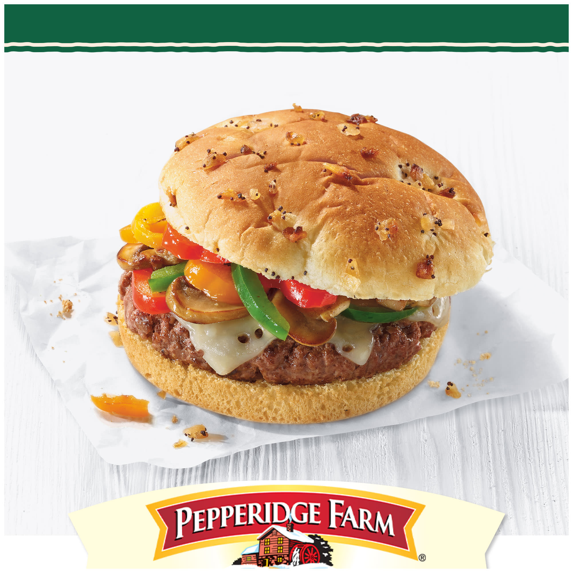 Pepperidge Farm Onion with Poppy Seeds Hamburger Buns, 8-Pack Bag thumbnail 2