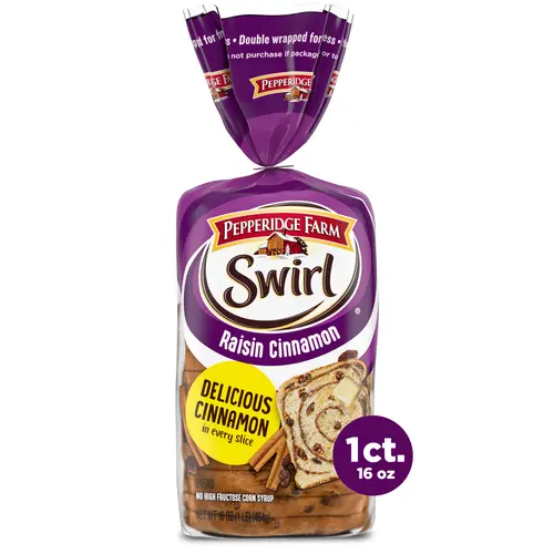 Pepperidge Farm Raisin Cinnamon Swirl Breakfast Bread, 16 oz Loaf