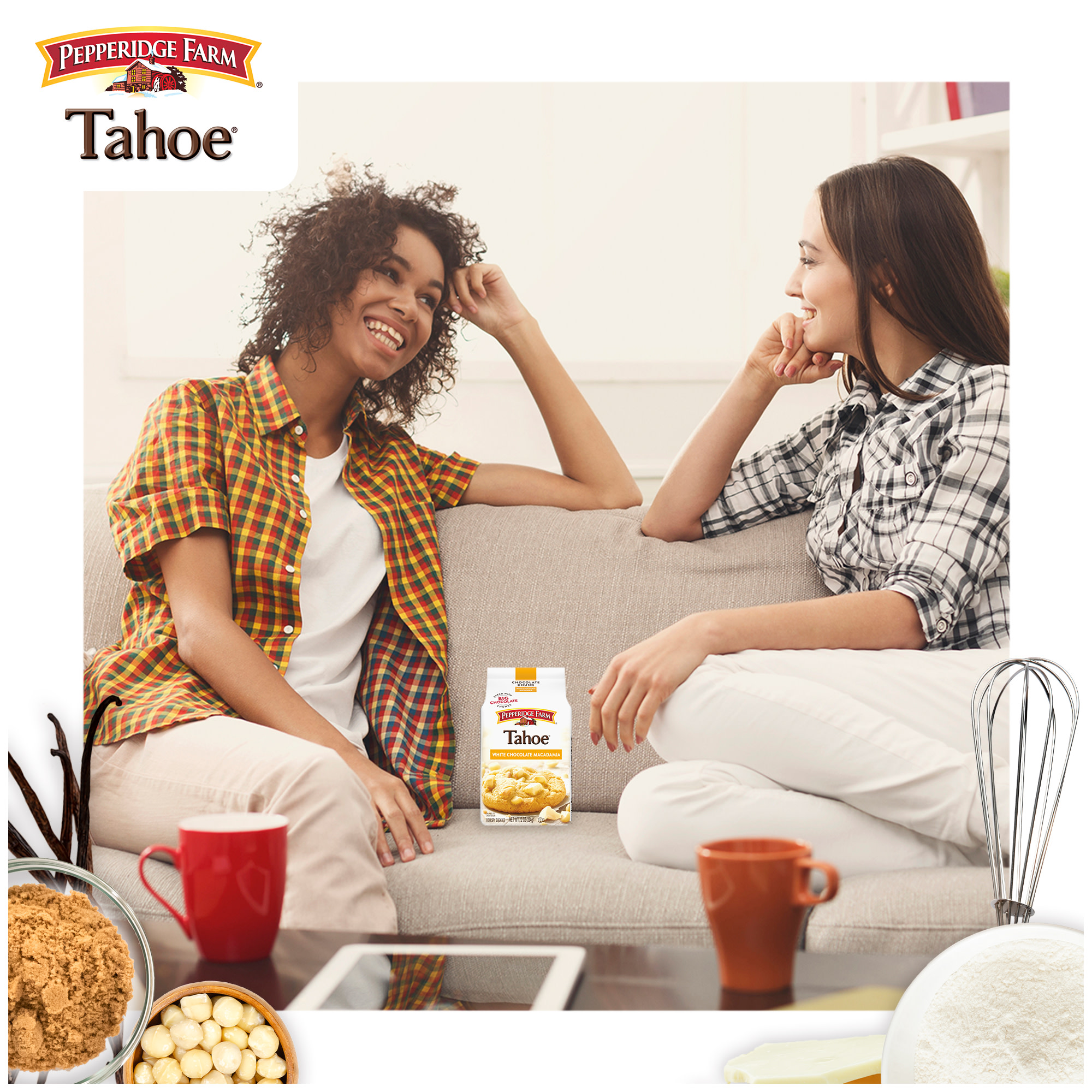 Pepperidge Farm Tahoe Crispy White Chocolate Macadamia Nut Cookies, 7.2 oz Bag (8 Cookies) thumbnail 4