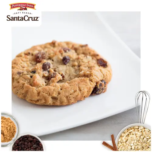Pepperidge Farm Santa Cruz Soft Baked Oatmeal Raisin Cookies, 8.6 oz Bag (8 Cookies) thumbnail 3