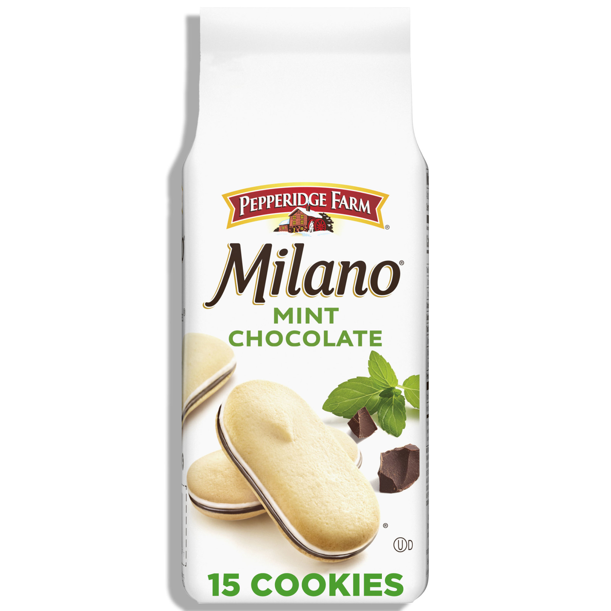 Pepperidge Farm Milano Mint Chocolate Cookies, 7 oz Bag (15 Cookies)