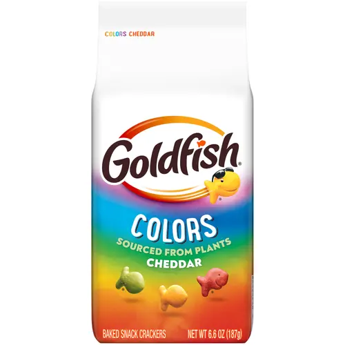 Goldfish Colors Cheddar Baked Snack Crackers, 6.6 oz Bag