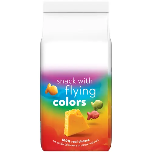 Goldfish Colors Cheddar Baked Snack Crackers, 6.6 oz Bag thumbnail 3