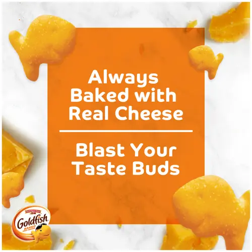 Goldfish Flavor Blasted Crackers, Xtra Cheddar Snack Packs, 12 Count Multipack thumbnail 2