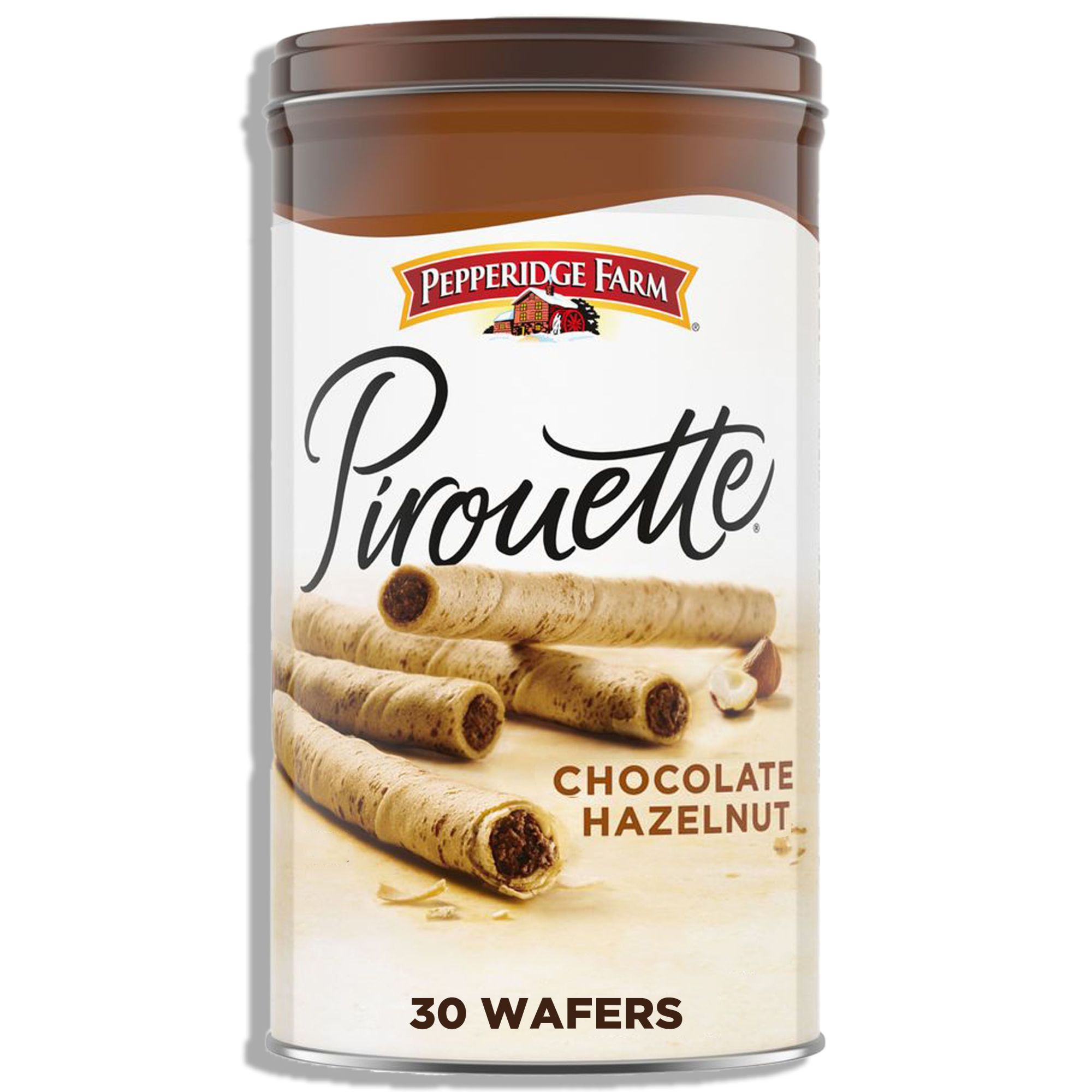 Pepperidge Farm Pirouette Cookies, Chocolate Hazelnut CrÃ©me Filled Wafers, 13.5 oz Tin