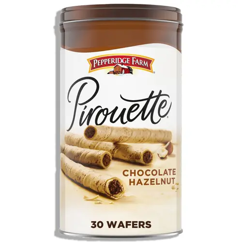 Pepperidge Farm Pirouette Cookies, Chocolate Hazelnut CrÃ©me Filled Wafers, 13.5 oz Tin