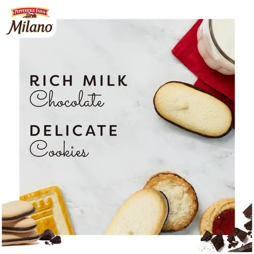 Pepperidge Farm Milano Milk Chocolate Cookies, 6 oz Bag (15 Cookies) thumbnail 2