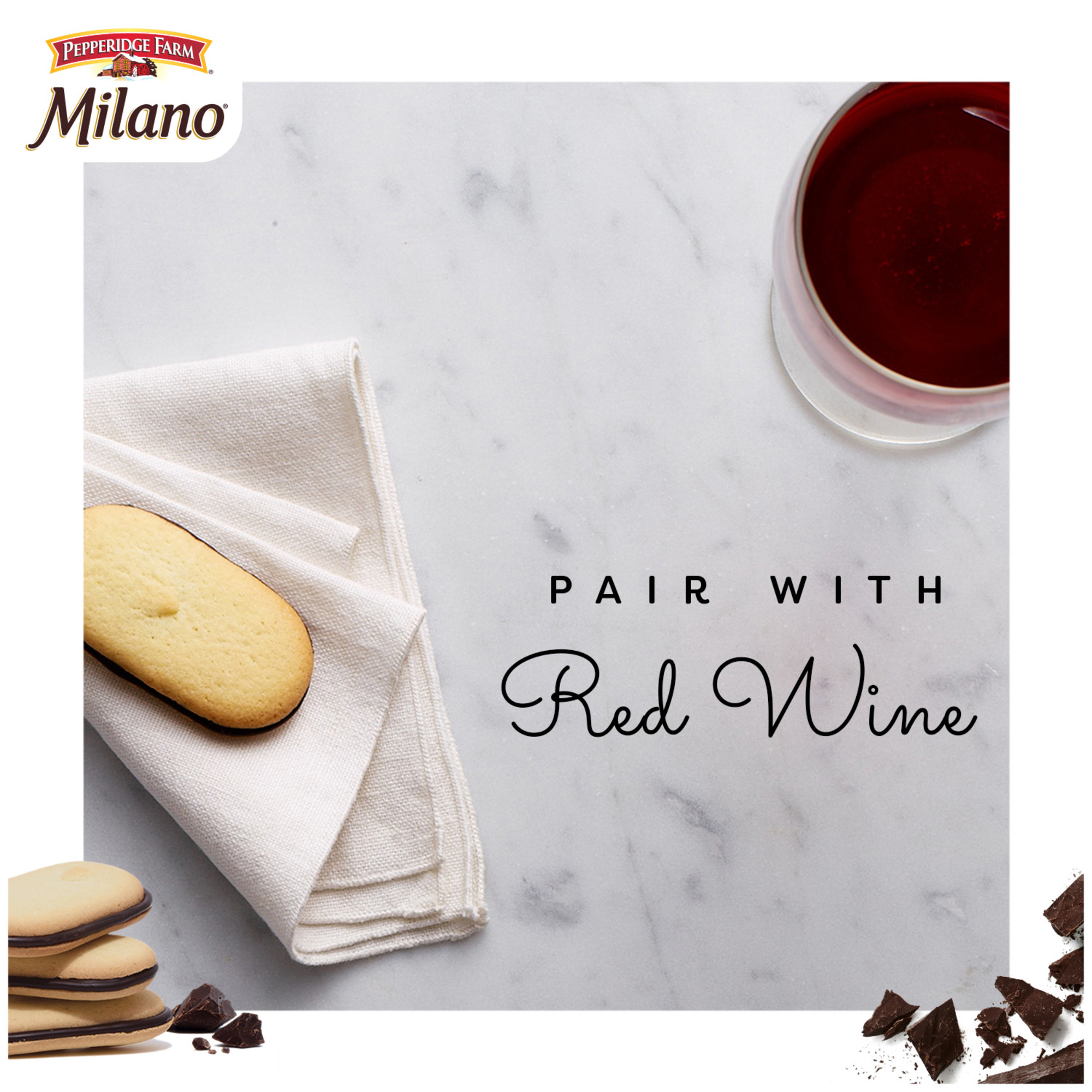 Pepperidge Farm Milano Milk Chocolate Cookies, 6 oz Bag (15 Cookies) thumbnail 3