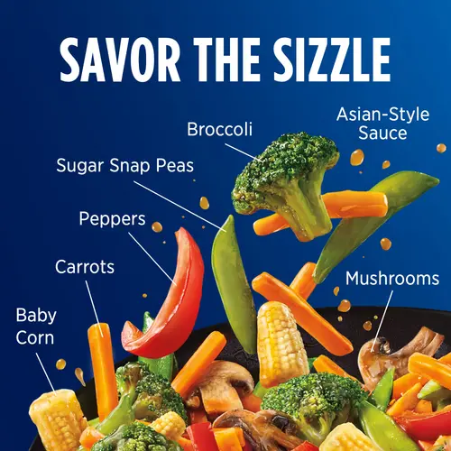 Birds Eye Asian Stir Fry Vegetables, Frozen Vegetables, 52.2 oz Bag (Frozen) thumbnail 2