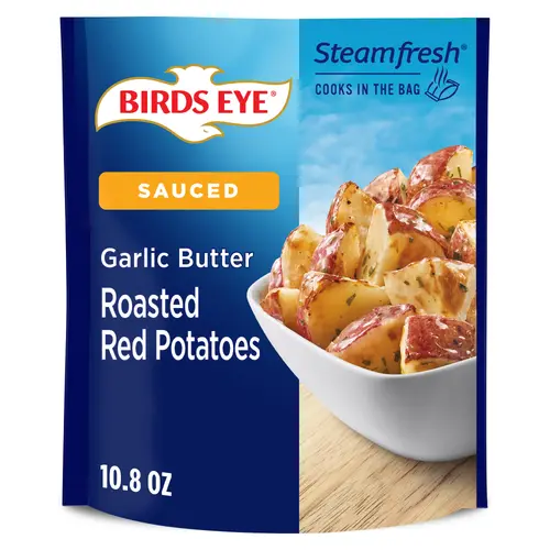 Birds Eye Steamfresh Roasted Red Potatoes With Garlic Butter Sauce, Frozen Vegetable, 10.8 oz Bag (Frozen)