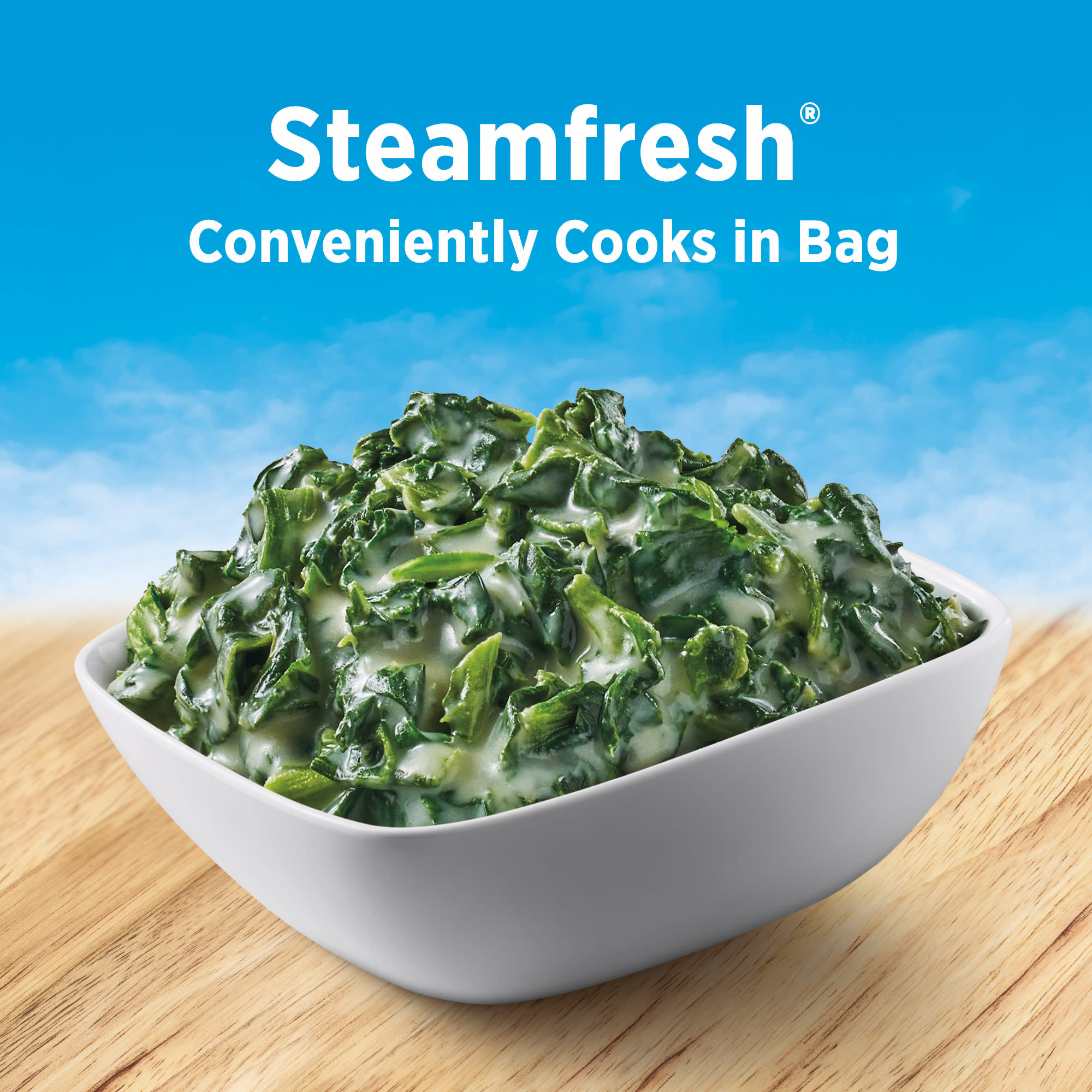 Birds Eye Steamfresh Sauced Creamed Spinach, Frozen, 10.8 oz thumbnail 2