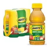 Mott's 100% Juice Original Apple Juice, 8 fl oz, 6 Count Bottles thumbnail 2