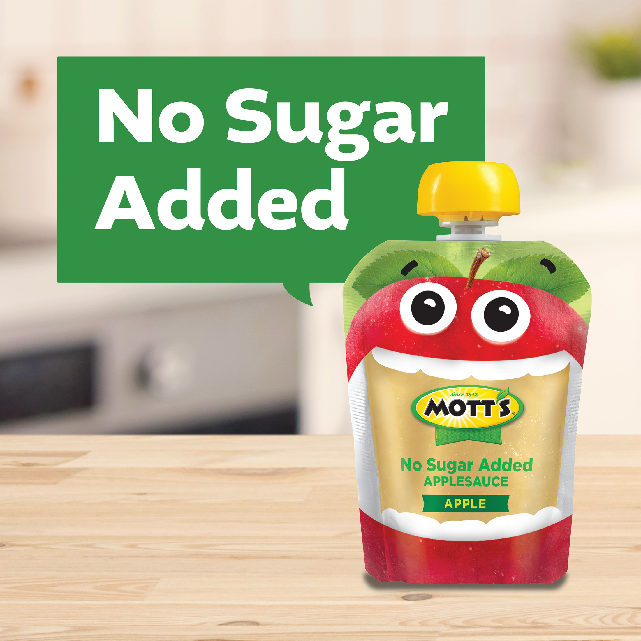 Mott's No Sugar Added Applesauce Variety Pack, 3.2 oz, 20 Count Clear Pouches thumbnail 3