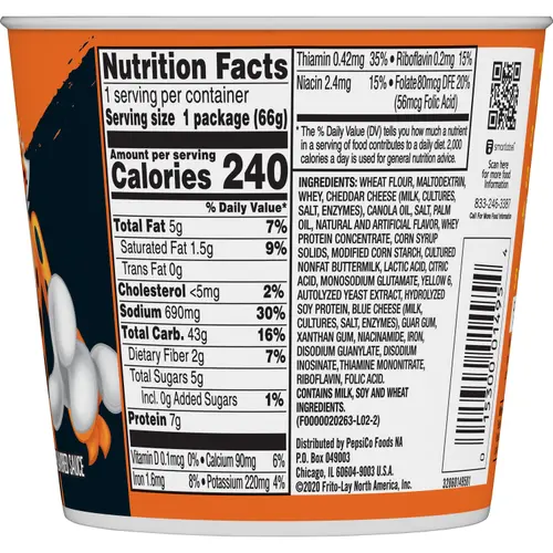Cheetos Mac 'N Cheese, Bold & Cheesy Flavor, Mac and Cheese, Macaroni and Cheese, 2.32 oz Shelf-Stable Cup thumbnail 4