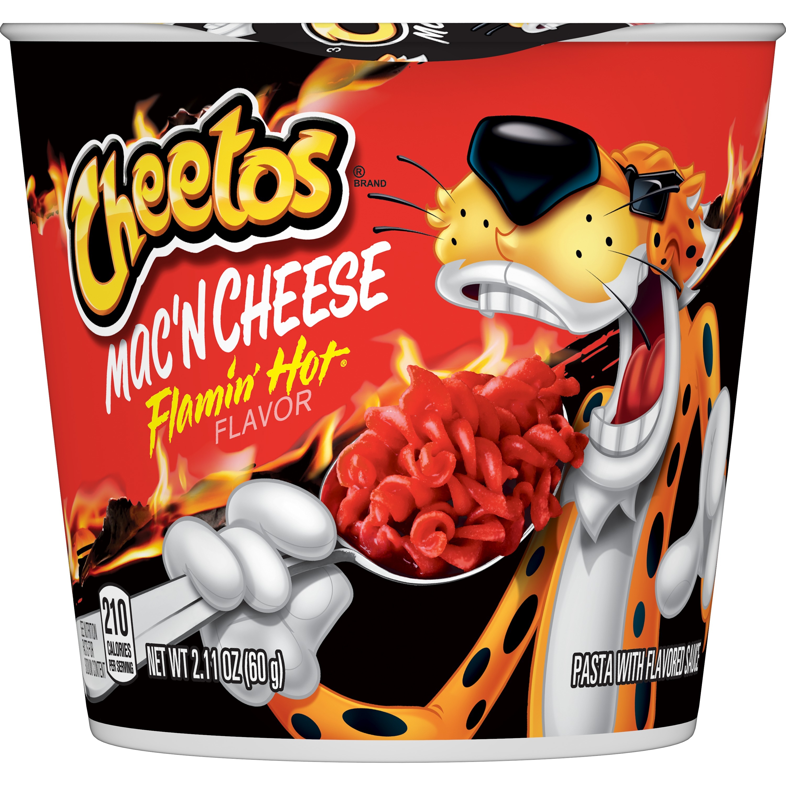 Cheetos Flamin' Hot Mac'N Cheese Pasta with Flavored Sauce, 2.11 oz Cup thumbnail 3