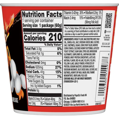 Cheetos Flamin' Hot Mac'N Cheese Pasta with Flavored Sauce, 2.11 oz Cup thumbnail 4