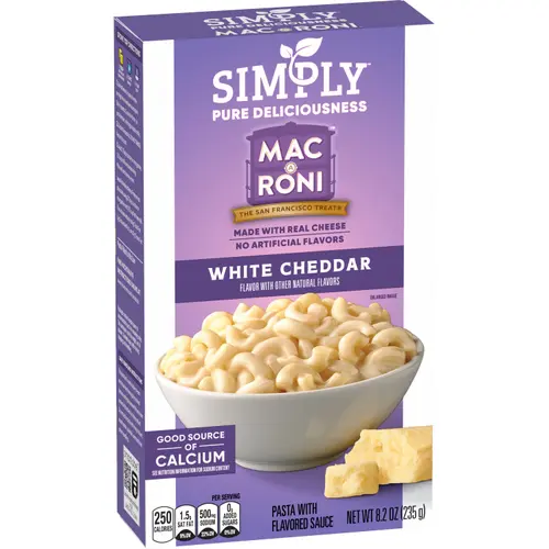 Quaker Simply Pure Delicious Macroni, White Cheddar Flavor, (8.2 oz), Single Pack thumbnail 2