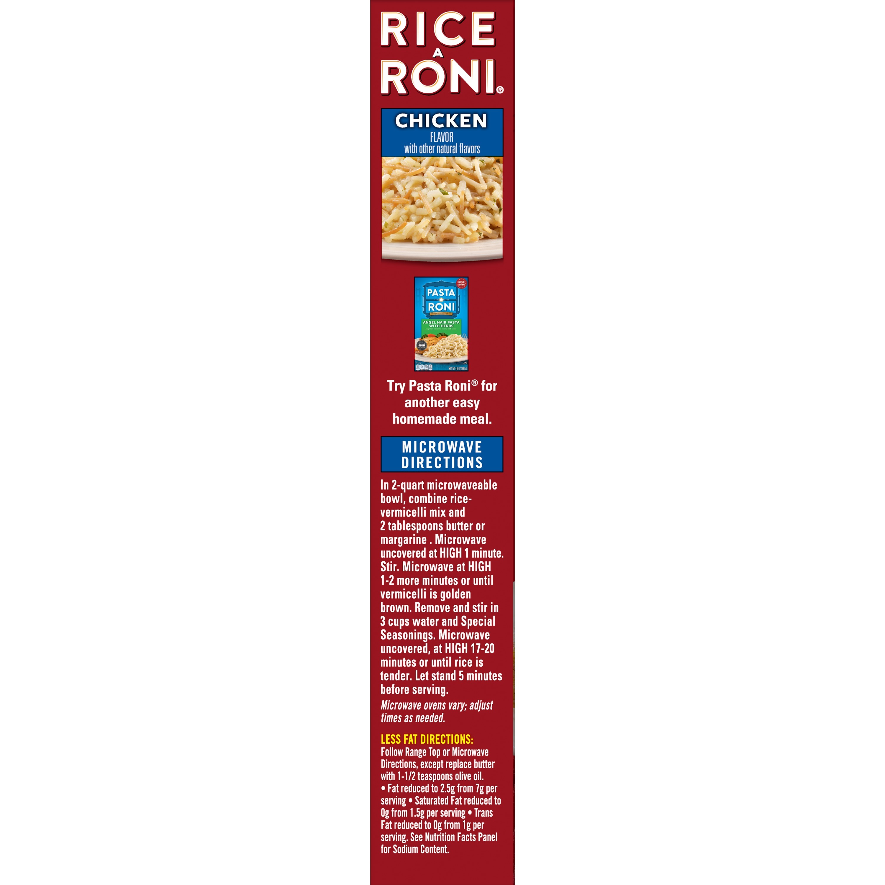 Rice-A-Roni Chicken Broth and Herbs Flavor Rice & Vermicelli Packaged Meal, Shelf-Stable 6.9 oz Box thumbnail 4