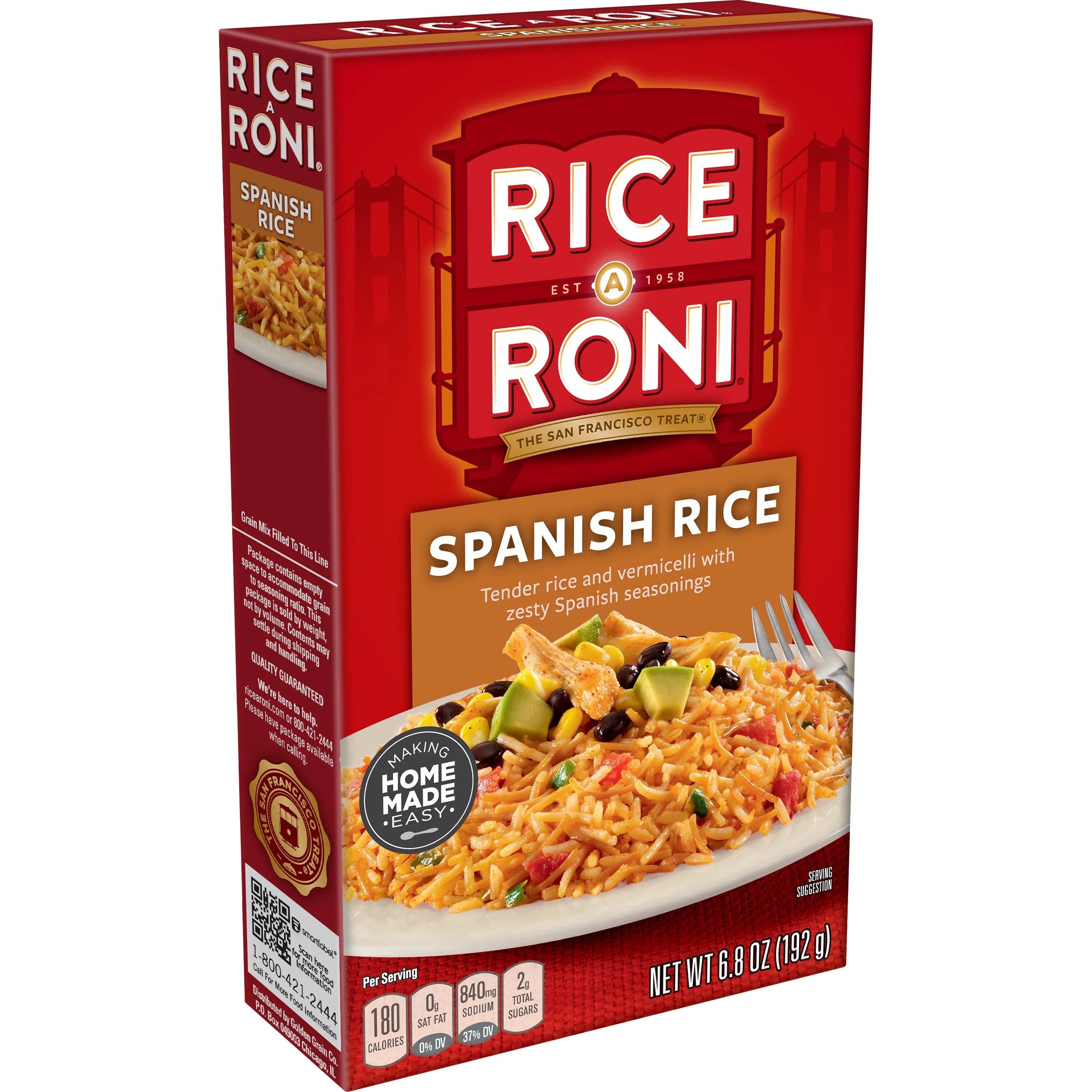 Rice-A-Roni Rice, Spanish Flavor 6.8 oz Box