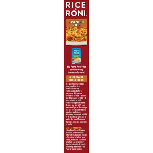 Rice-A-Roni Rice, Spanish Flavor 6.8 oz Box thumbnail 4
