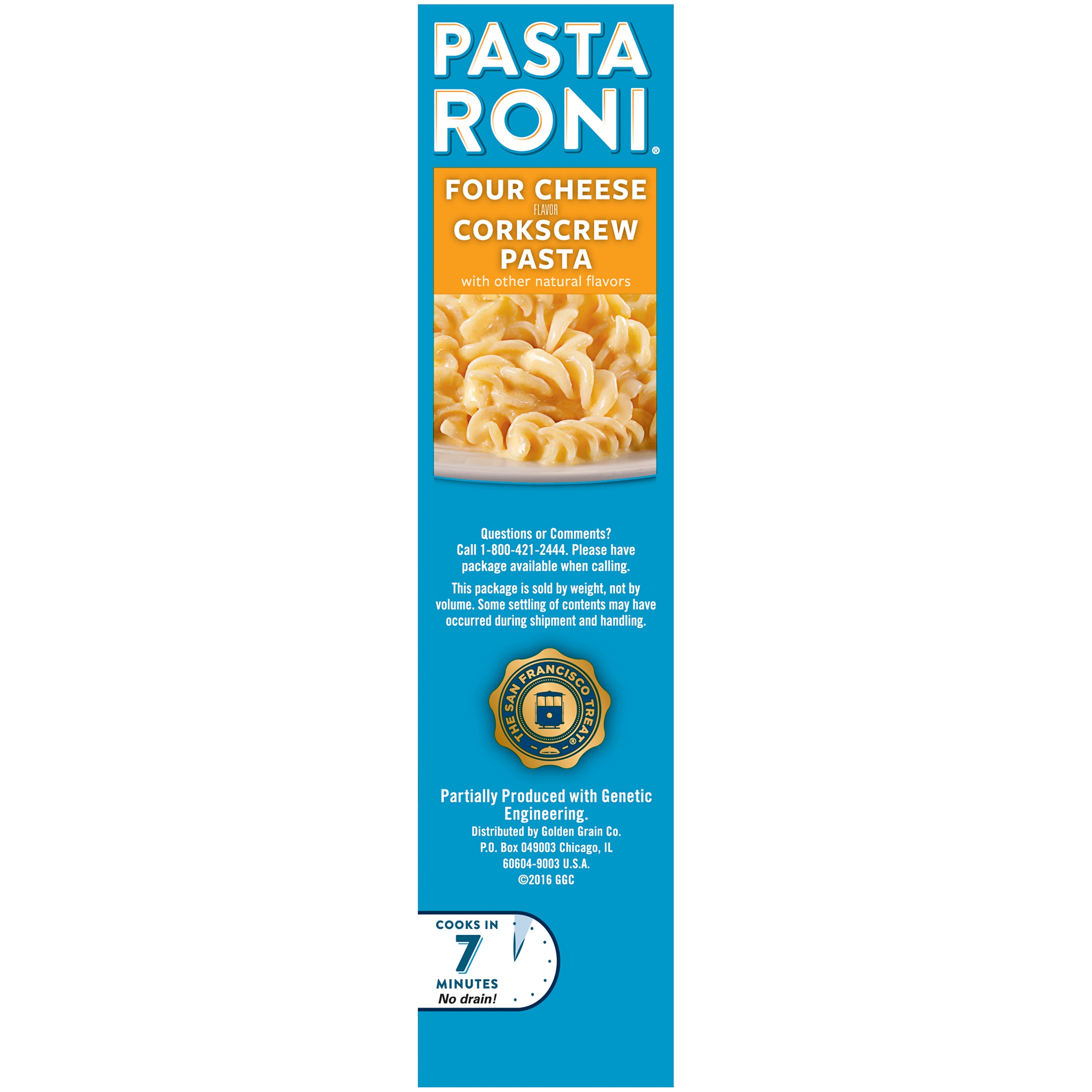 Pasta Roni Four Cheese Corkscrew Pasta, 6oz Box thumbnail 2
