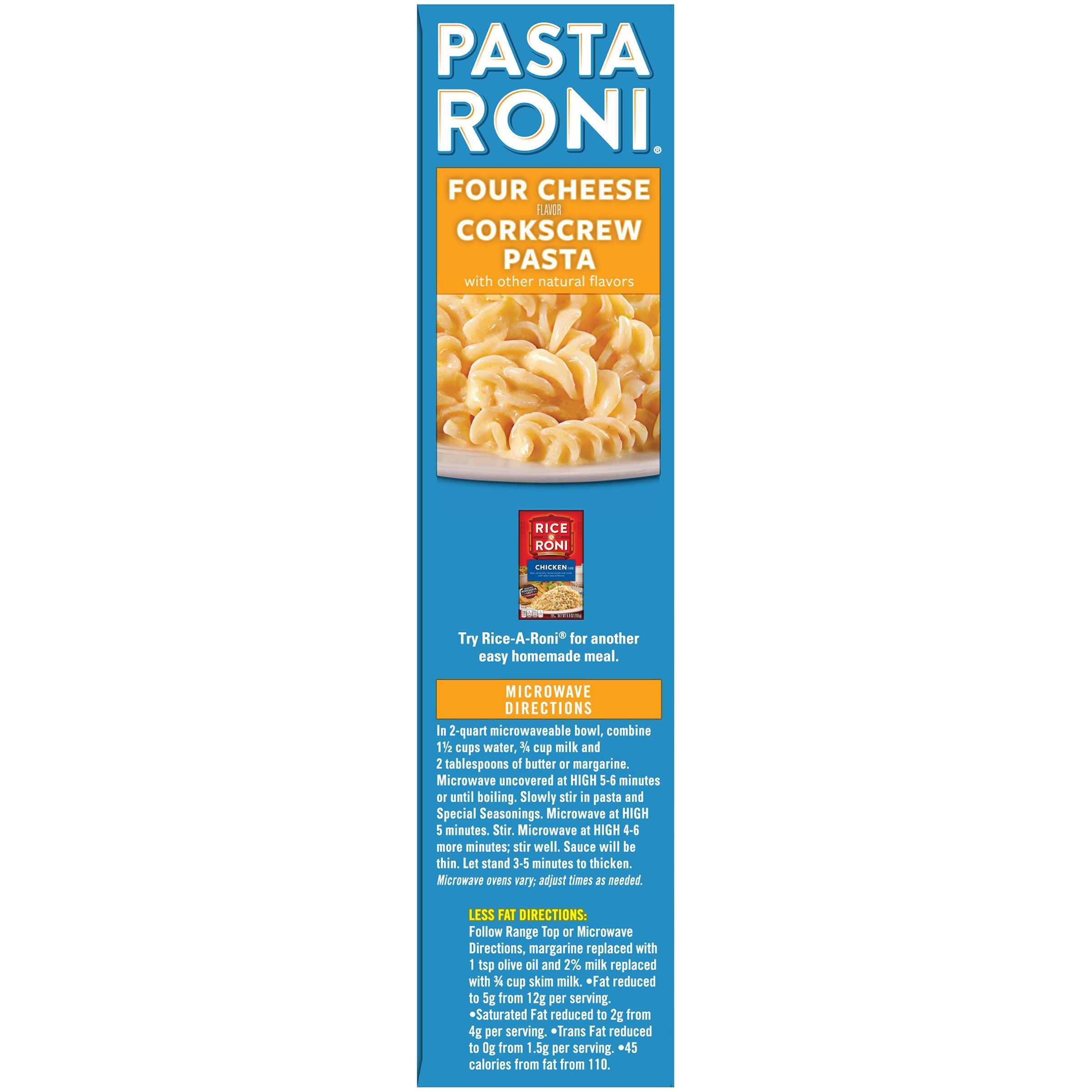 Pasta Roni Four Cheese Corkscrew Pasta, 6oz Box thumbnail 3