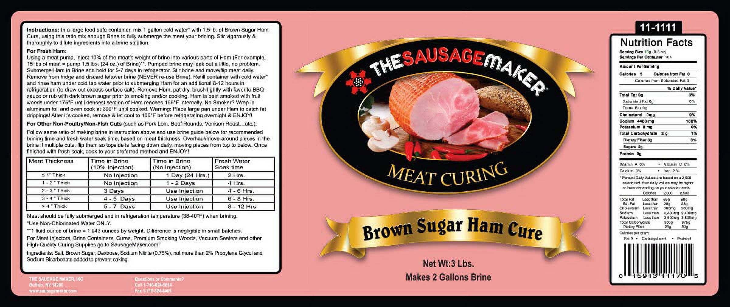 Country Brown Sugar Ham Cure, 3 lbs. thumbnail 2