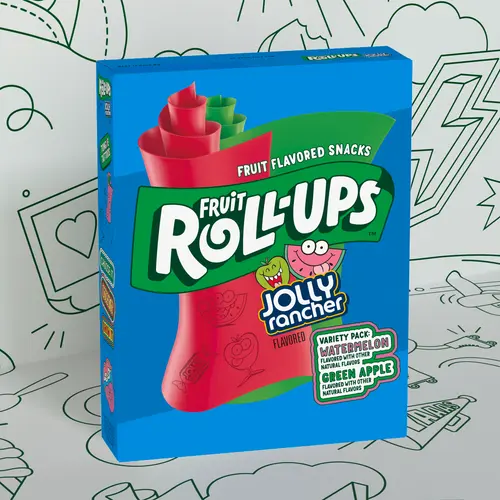 Fruit Roll-Ups Fruit Flavored Snacks, Jolly Rancher, Variety Pack, 20 ct thumbnail 4