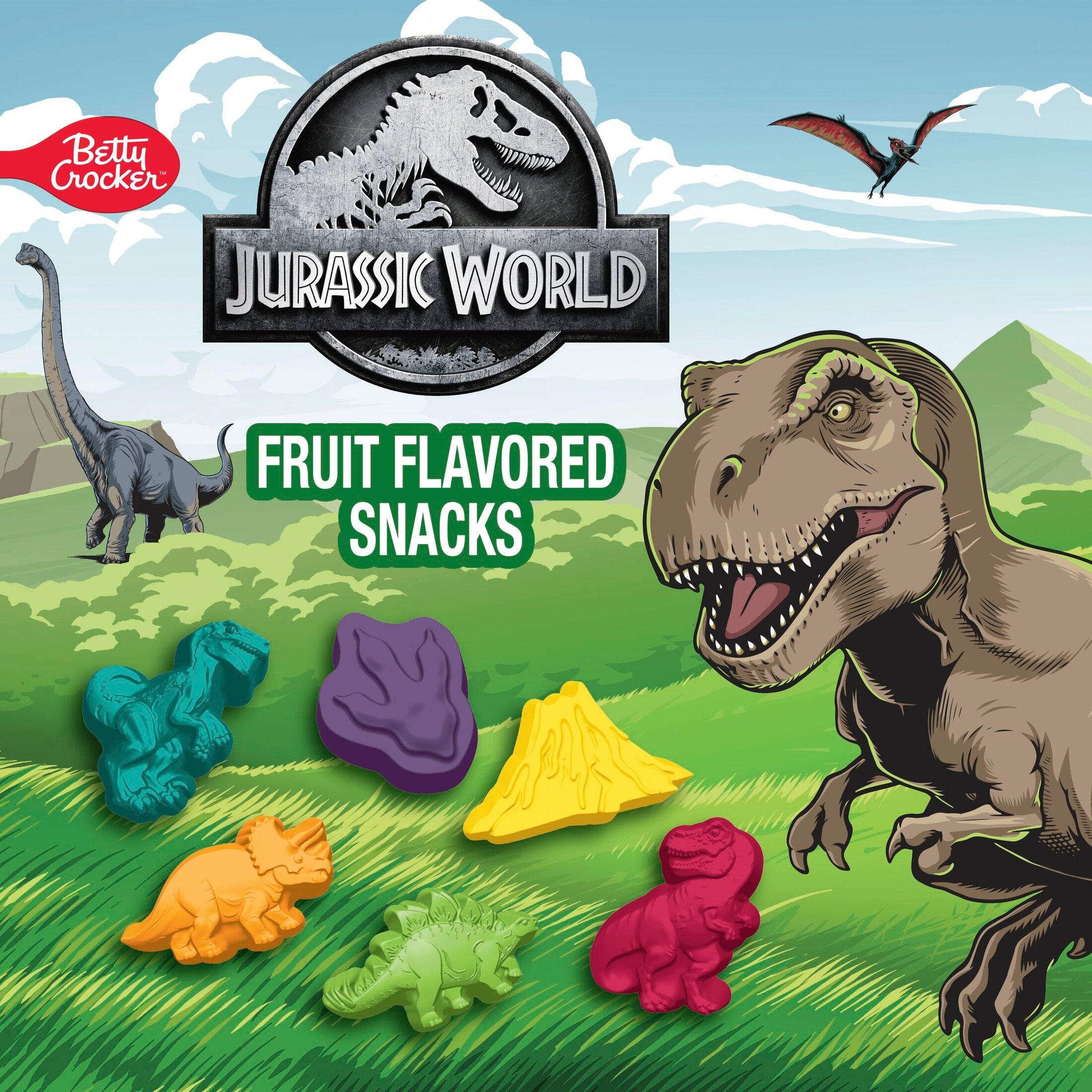 Jurassic World Fruit Flavored Snacks, Treat Pouches, Gluten Free, 10 Ct, 8 oz thumbnail 3