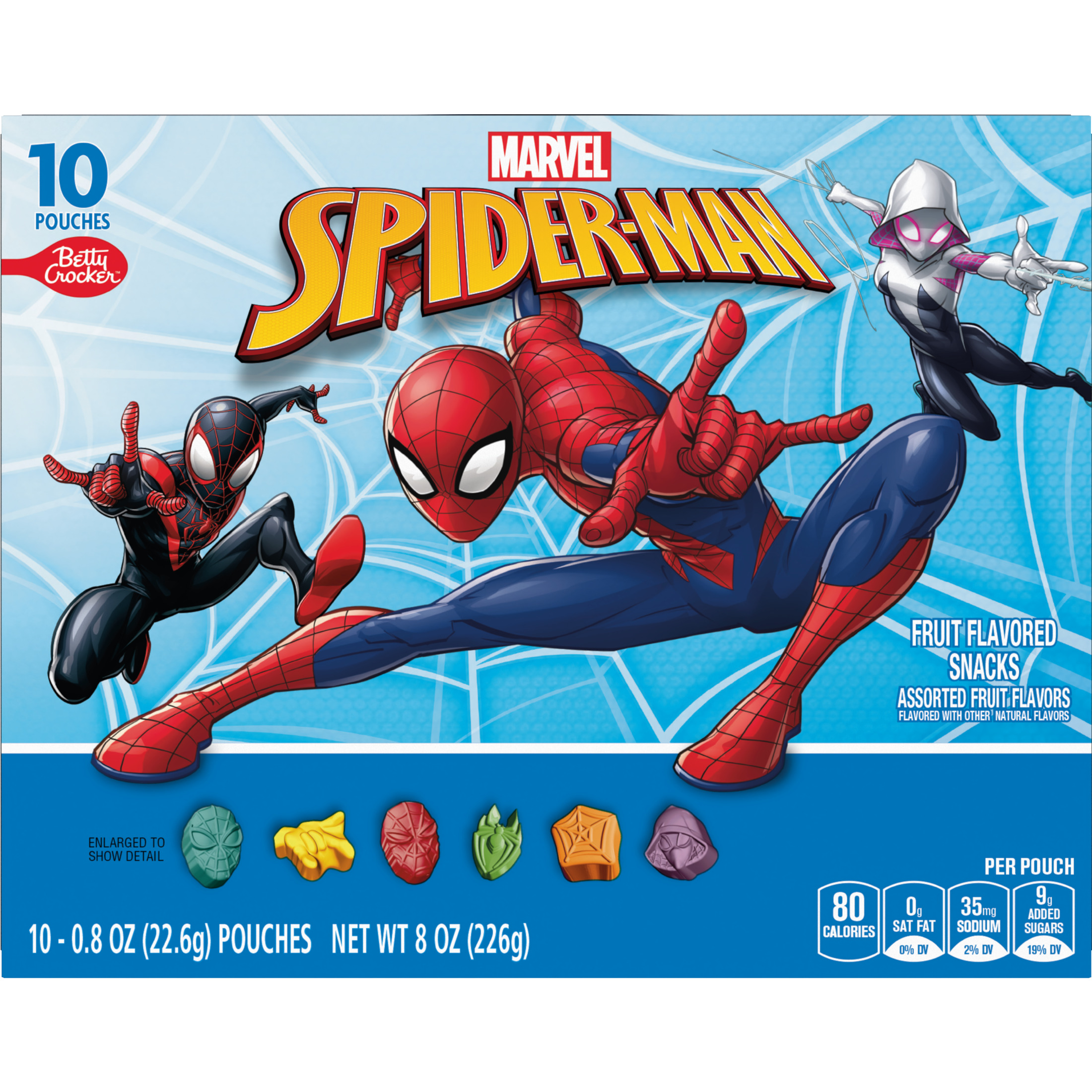 Marvel Spiderman Fruit Flavored Snacks, Treat Pouches, Gluten Free Snack, 10 Ct, 8 oz thumbnail 4