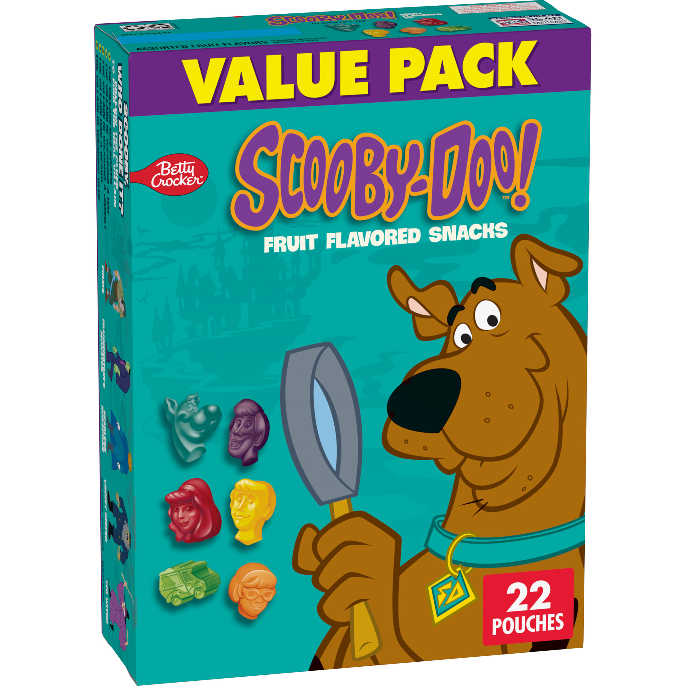 Scooby Doo Fruit Flavored Snacks, Treat Pouches, Gluten Free, Value Pack, 22 Ct, 17.6 oz thumbnail 2