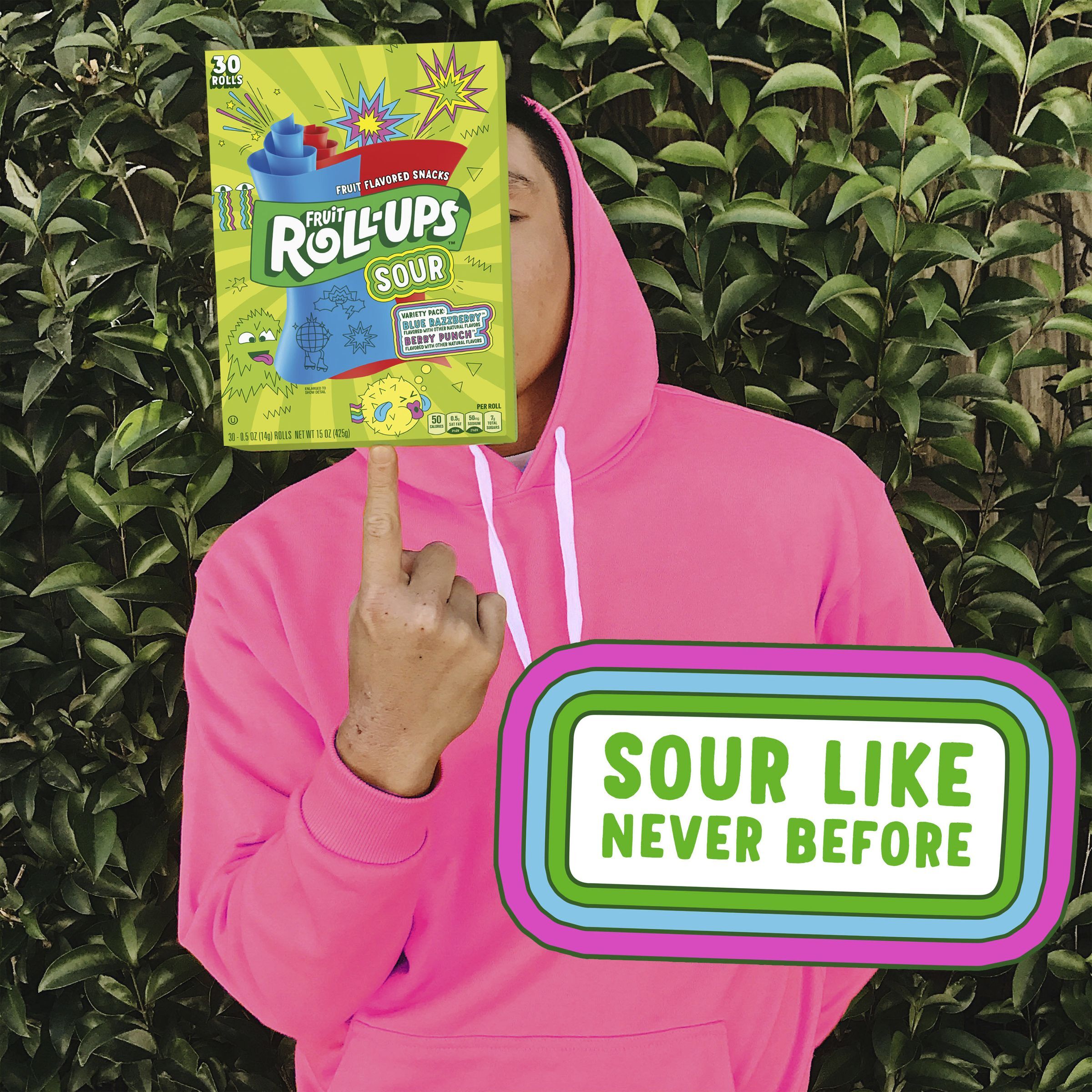 Fruit Roll-Ups Sour Fruit Flavored Snacks, Variety Pack, 15 oz (30 Count) thumbnail 4