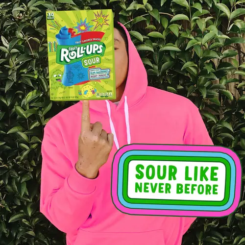 Fruit Roll-Ups Sour Fruit Flavored Snacks, Variety Pack, 15 oz (30 Count) thumbnail 4